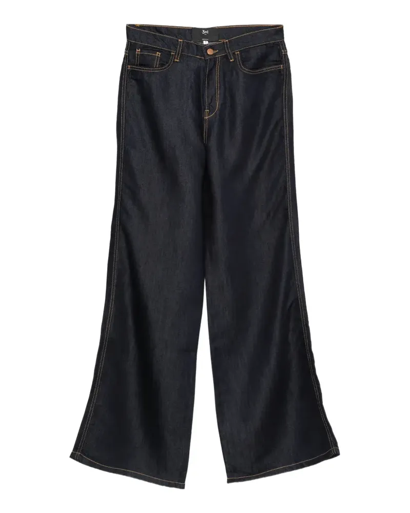 3x1 The Silk Kat wide-leg jeans - Blau Blau