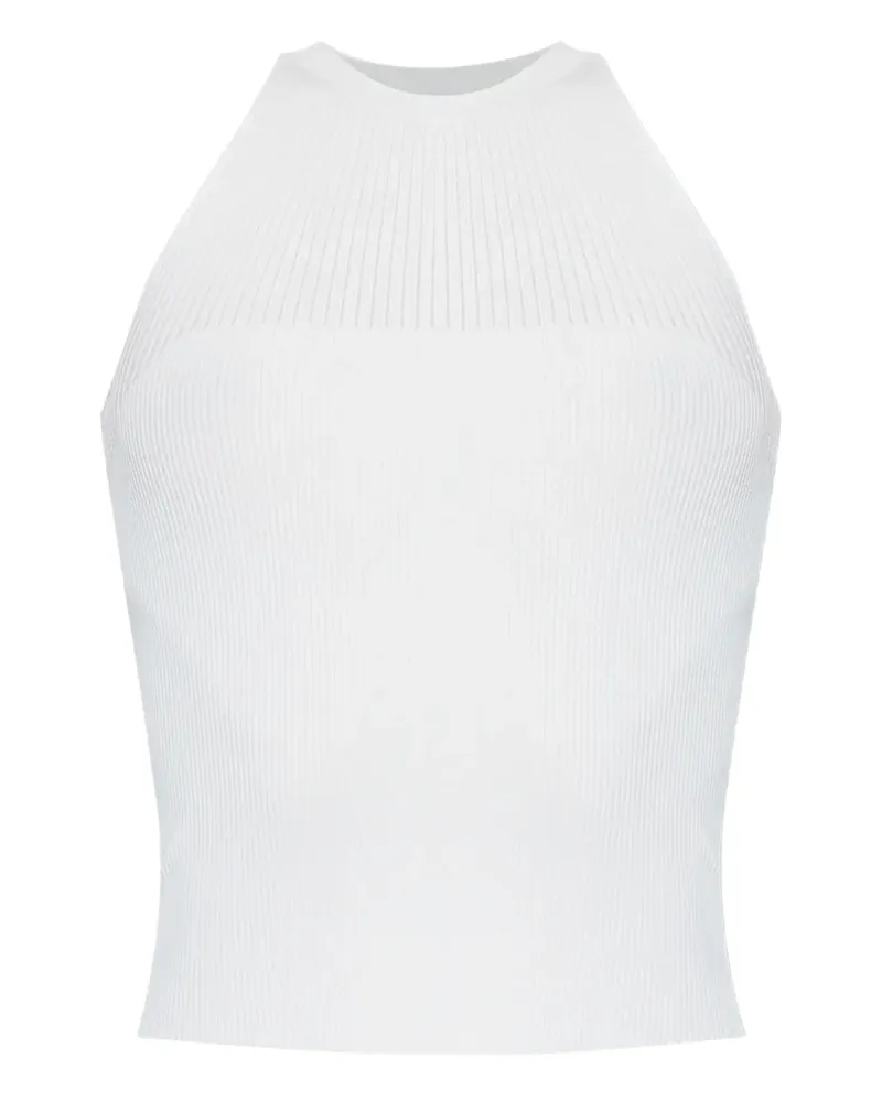 Max Mara Top mit Neckholder - Weiß Weiß