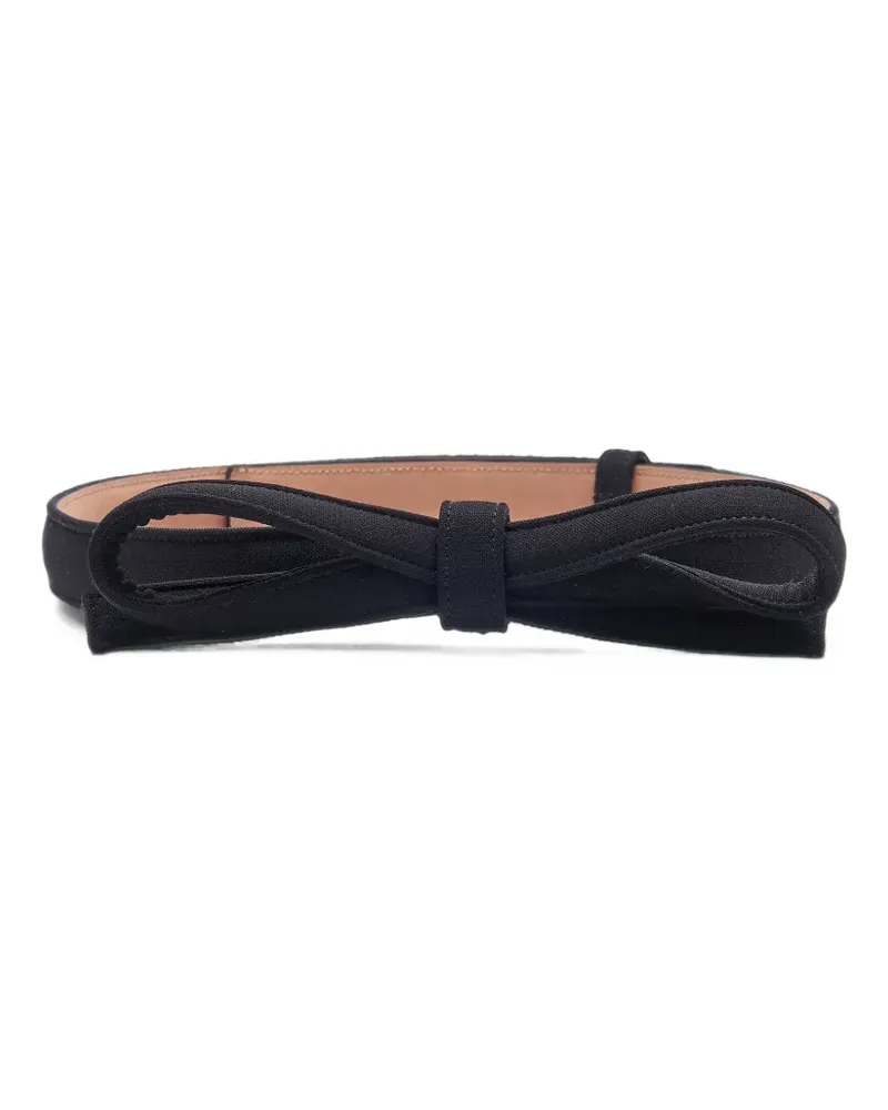 Carolina Herrera New York bow-detail wool belt - Schwarz Schwarz