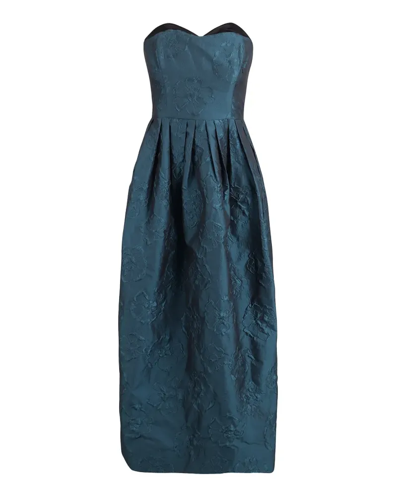 Ulla Johnson Schulterfreies Katerina Kleid aus Blumen-Jacquard - Blau Blau