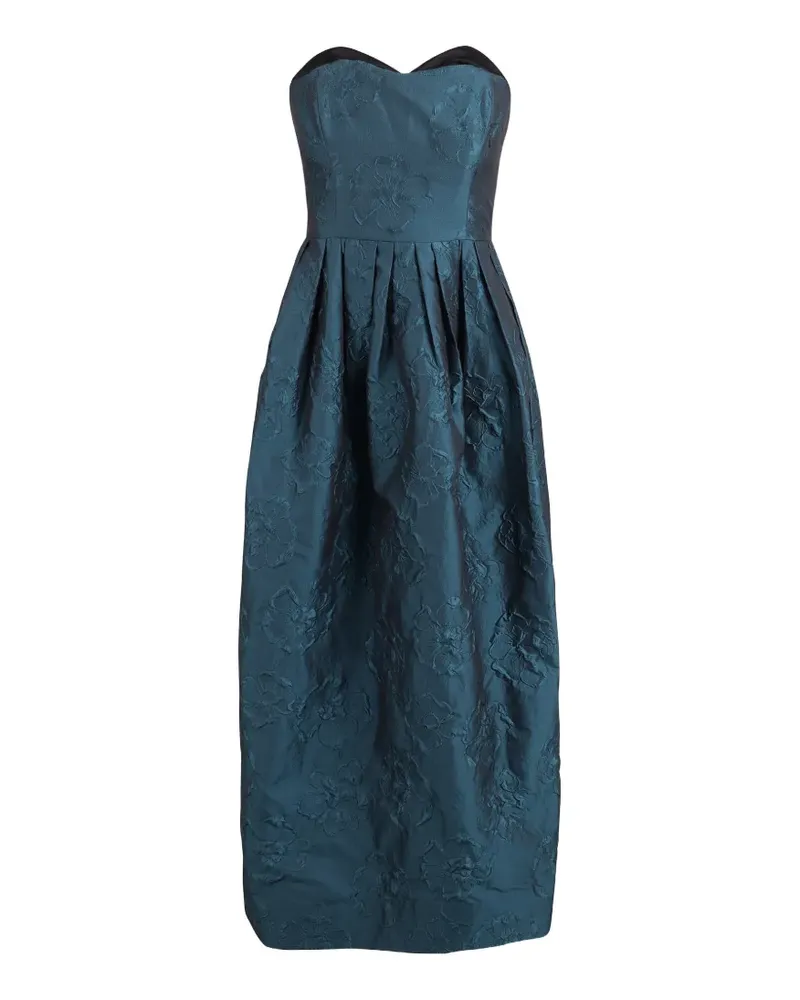 Ulla Johnson Katerina floral-jacquard strapless dress - Blau Blau