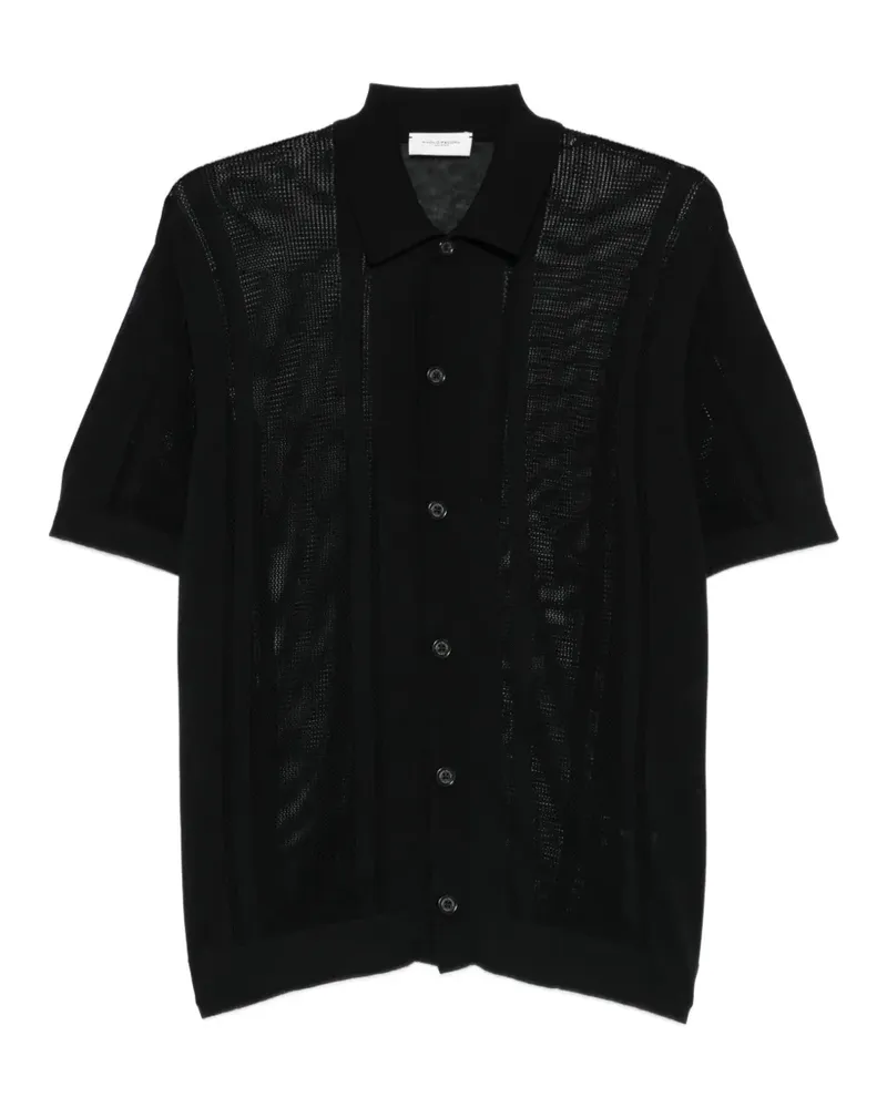 Paolo Pecora Milano knitted shirt - Schwarz Schwarz