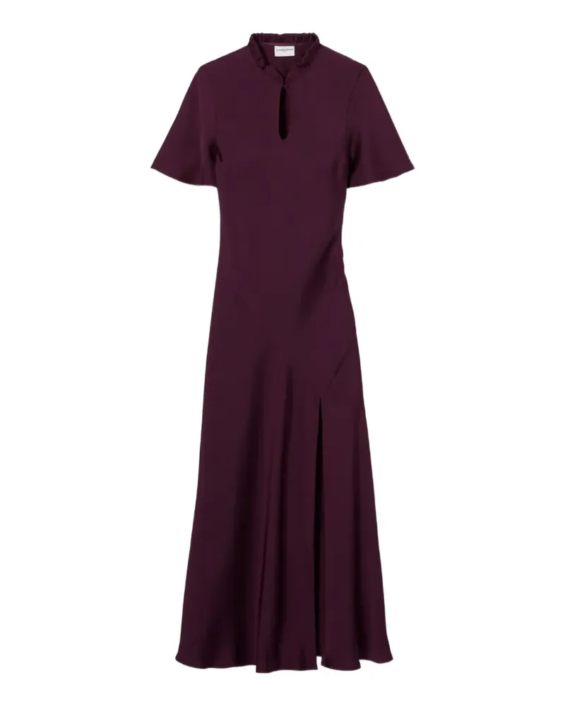 Claudie Pierlot Midikleid mit Rüschenkragen - Rot Rot