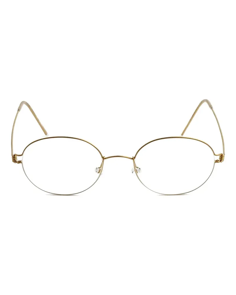 Lindberg Stefano round-frame glasses - Gold Gold