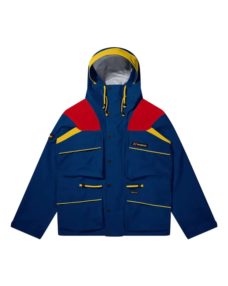 Berghaus Trango Kapuzenjacke in Colour-Block-Optik - Blau Blau