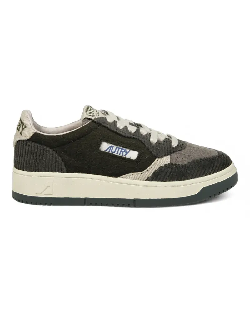 AUTRY Medalist low sneakers in brown climbing ivy and sediment velvet - Braun Braun