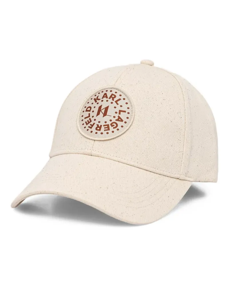 Karl Lagerfeld logo-patch baseball cap - Nude Nude