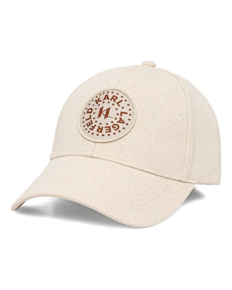 Karl Lagerfeld logo-patch baseball cap - Nude Nude