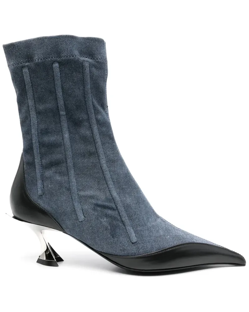 Thierry Mugler Fang Stiefeletten 55mm - Blau Blau