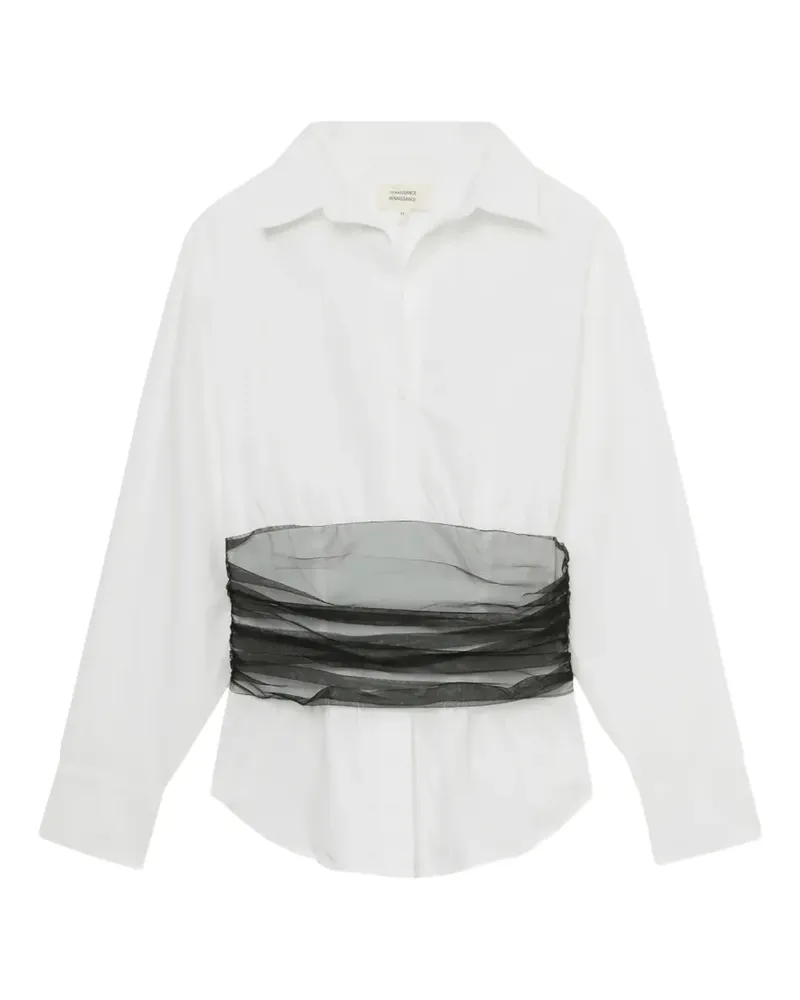 Renaissance Renaissance tulle shirt - Weiß Weiß