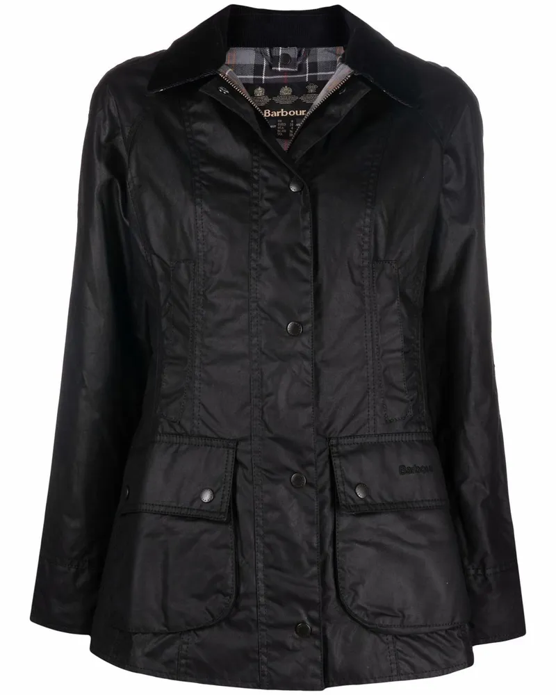 Barbour Gewachste Jacke - Schwarz Schwarz