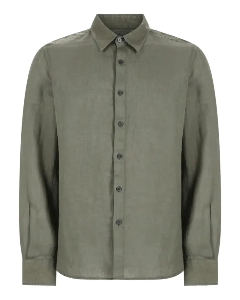 120% Lino button-up long-sleeved shirt - Grün Grün
