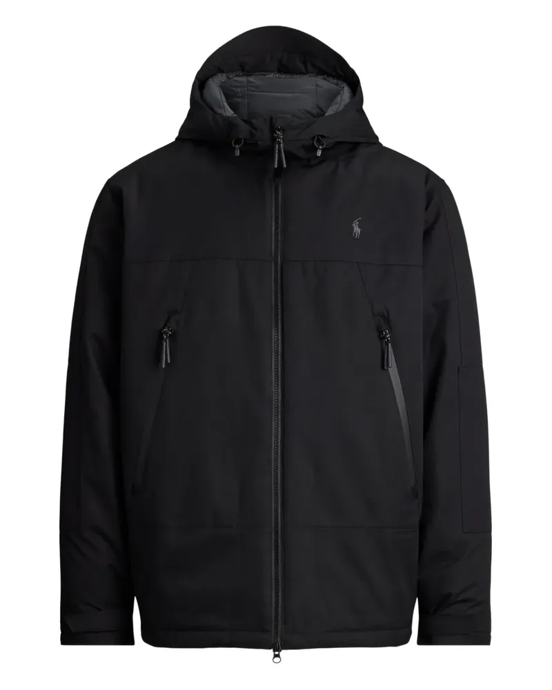 Ralph Lauren Isolierter Windbreaker mit Kapuze - Schwarz Schwarz