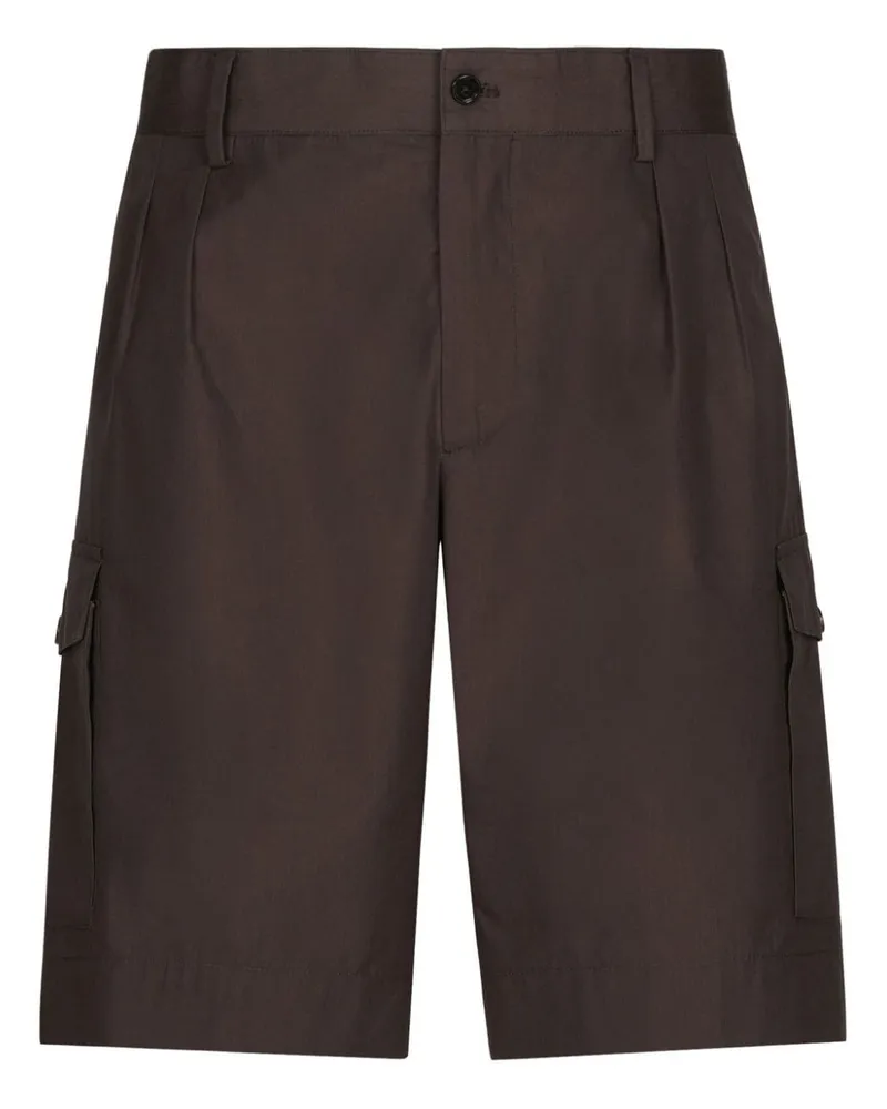 Dolce & Gabbana Cargo-Shorts mit geradem Bein - Braun Braun