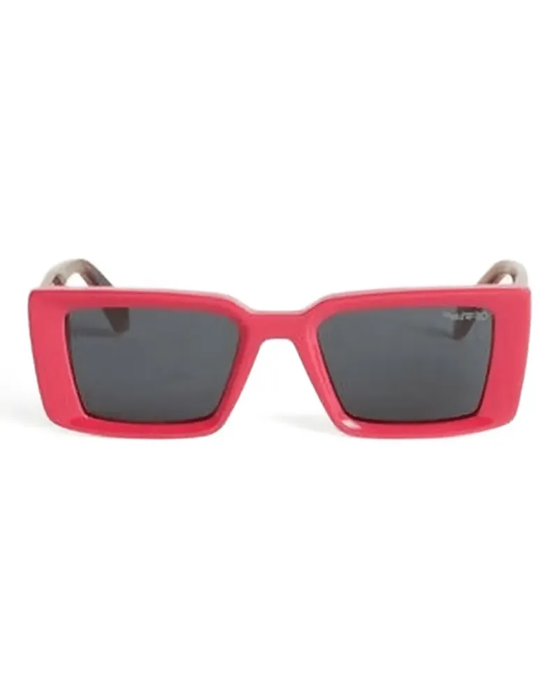 OFF-WHITE Eckige Savannah Sonnenbrille - Rosa Rosa