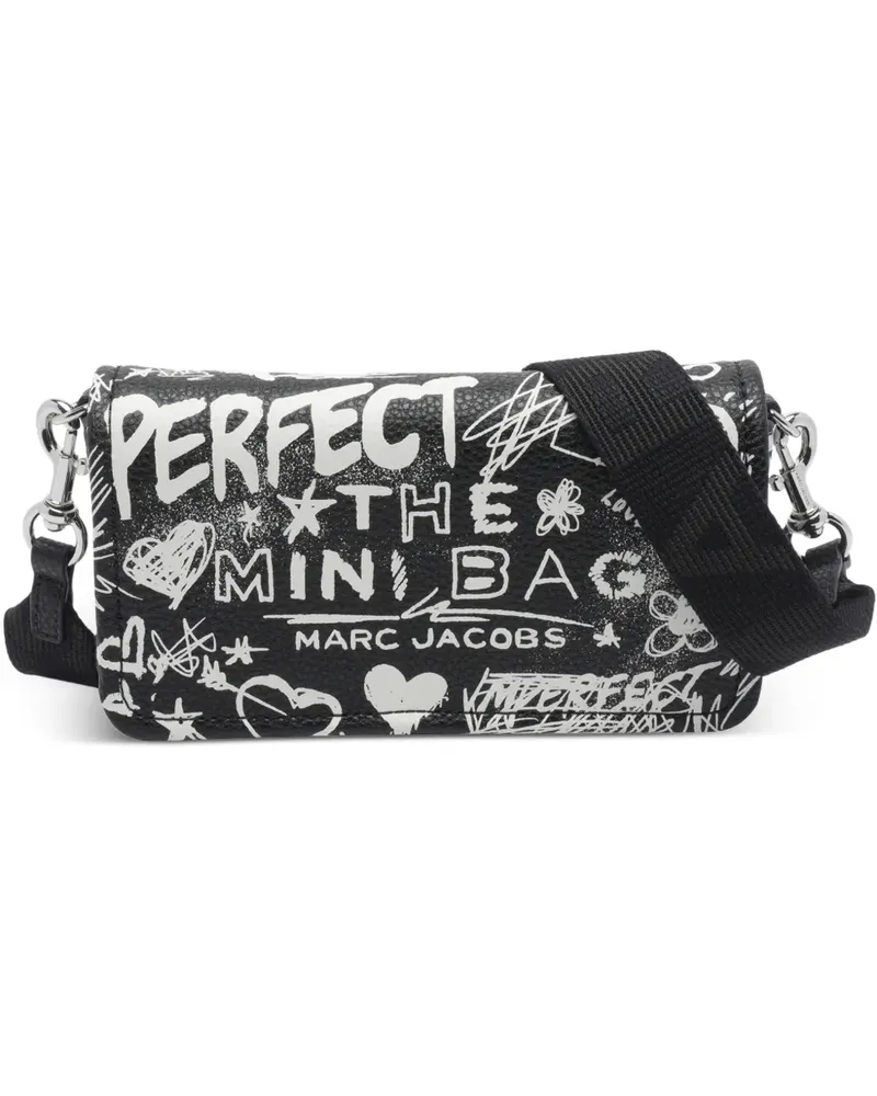 Marc Jacobs Mini Punk Scribble Umhängetasche - Schwarz Schwarz