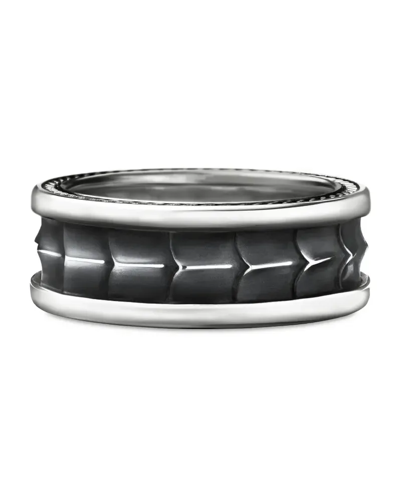 David Yurman Armory Ring aus Sterlingsilber 9mm Silber