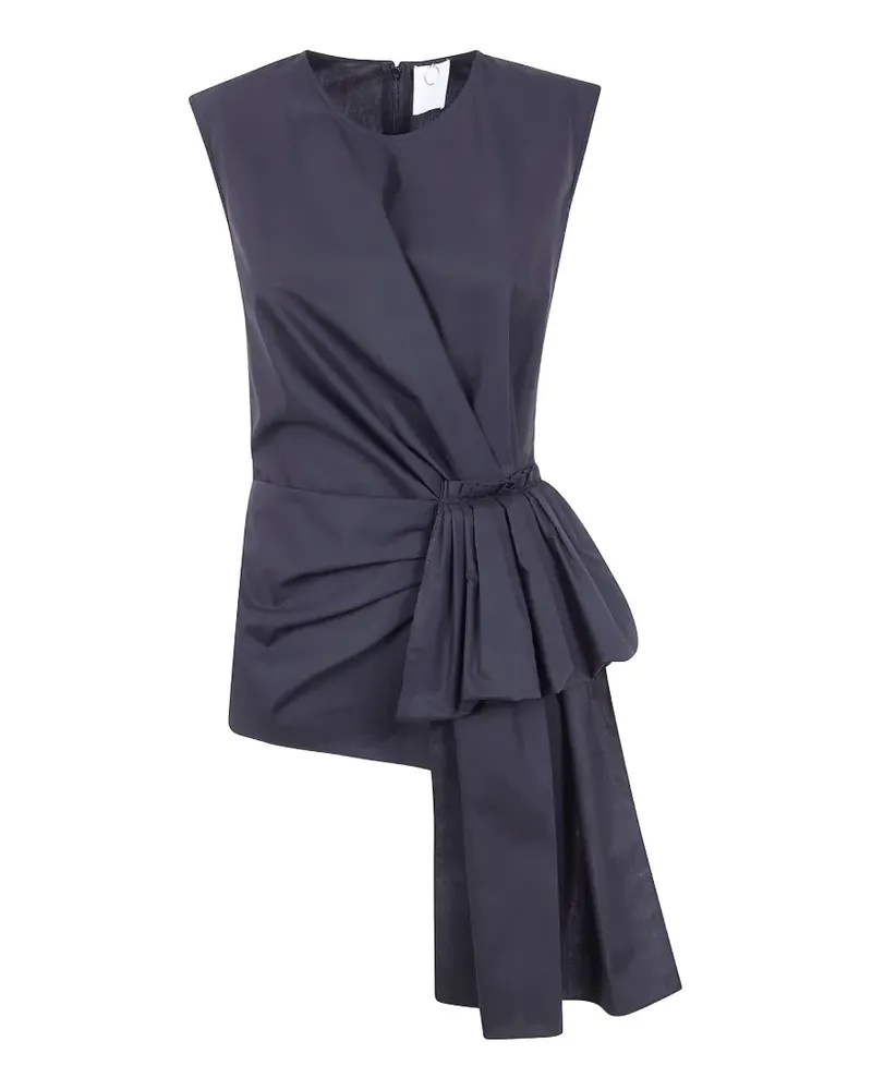 Mantù draped knot-detail top - Schwarz Schwarz