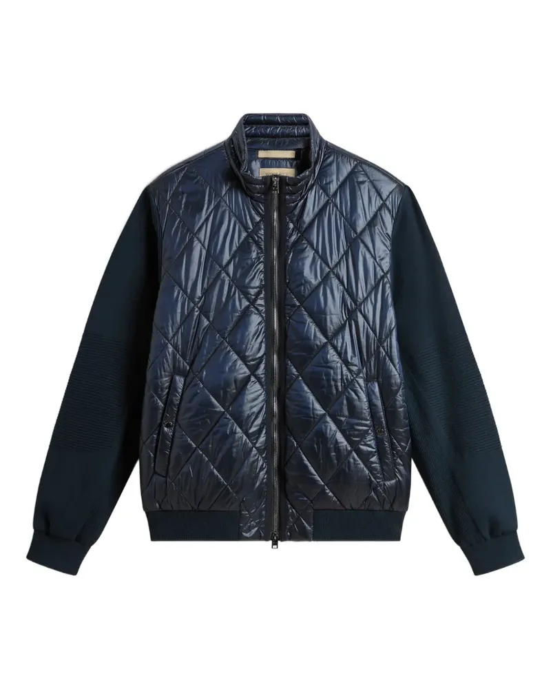 Woolrich quilted knit-panel jacket - Blau Blau