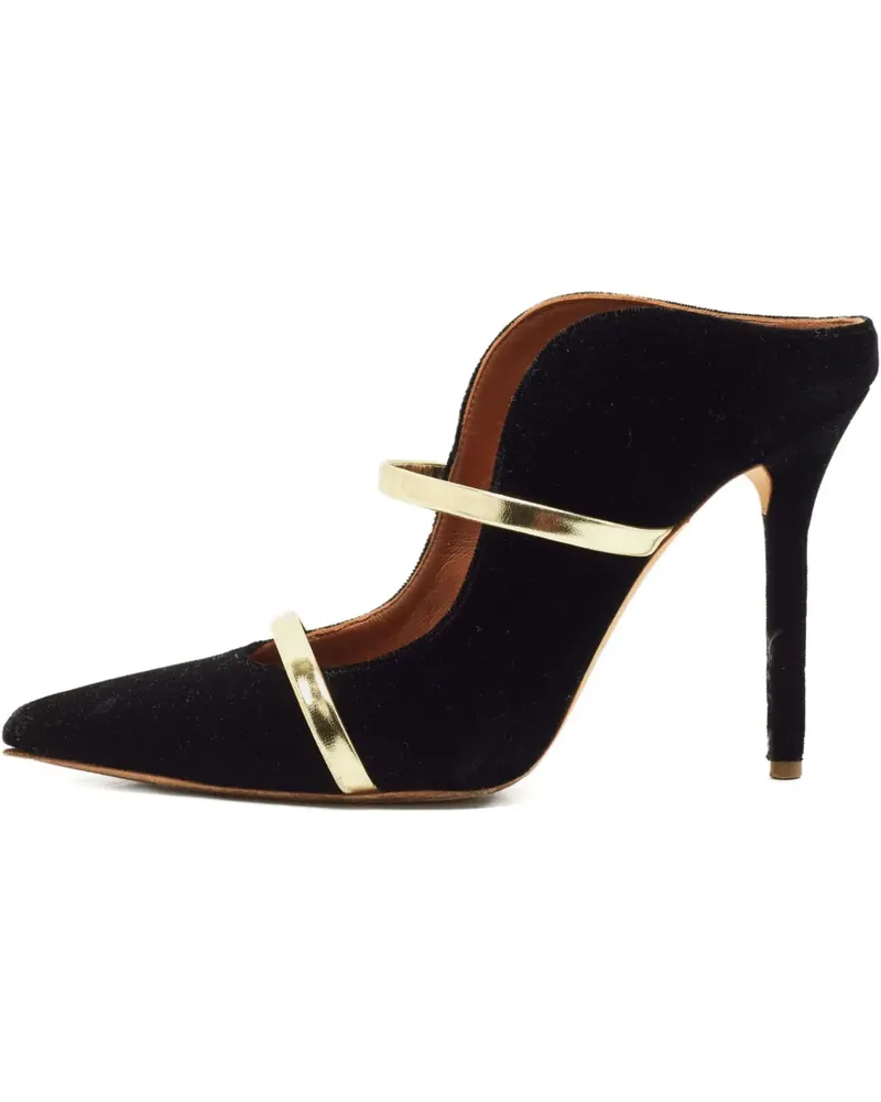 Malone Souliers Samt-Mules - Schwarz Schwarz