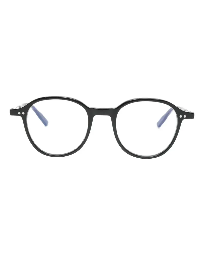 Lesca Puno Brille mit rundem Gestell - Schwarz Schwarz