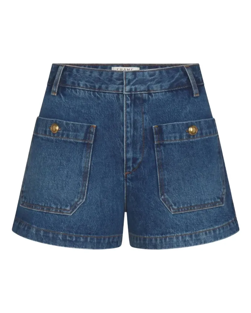 Frame Denim button-embellished patch-pocket shorts - Blau Blau