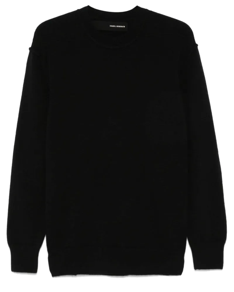 Isabel Benenato Pullover mit Rundhalsausschnitt - Schwarz Schwarz