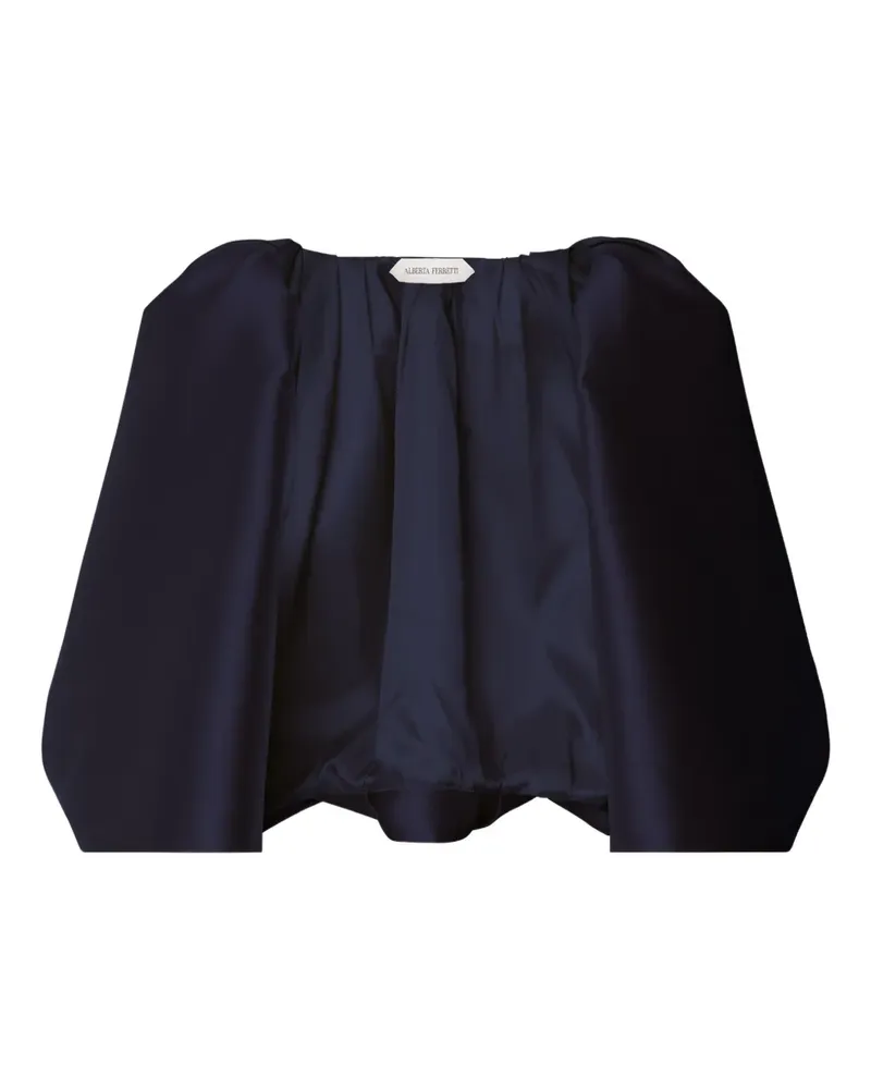 Alberta Ferretti Maxikleid mit Puffärmeln - Blau Blau