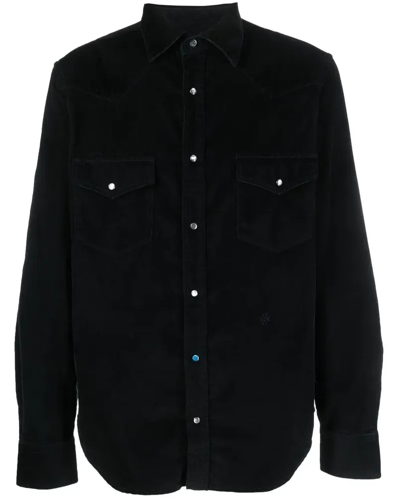 Jacob Cohën Langärmeliges Jeanshemd - Blau Blau