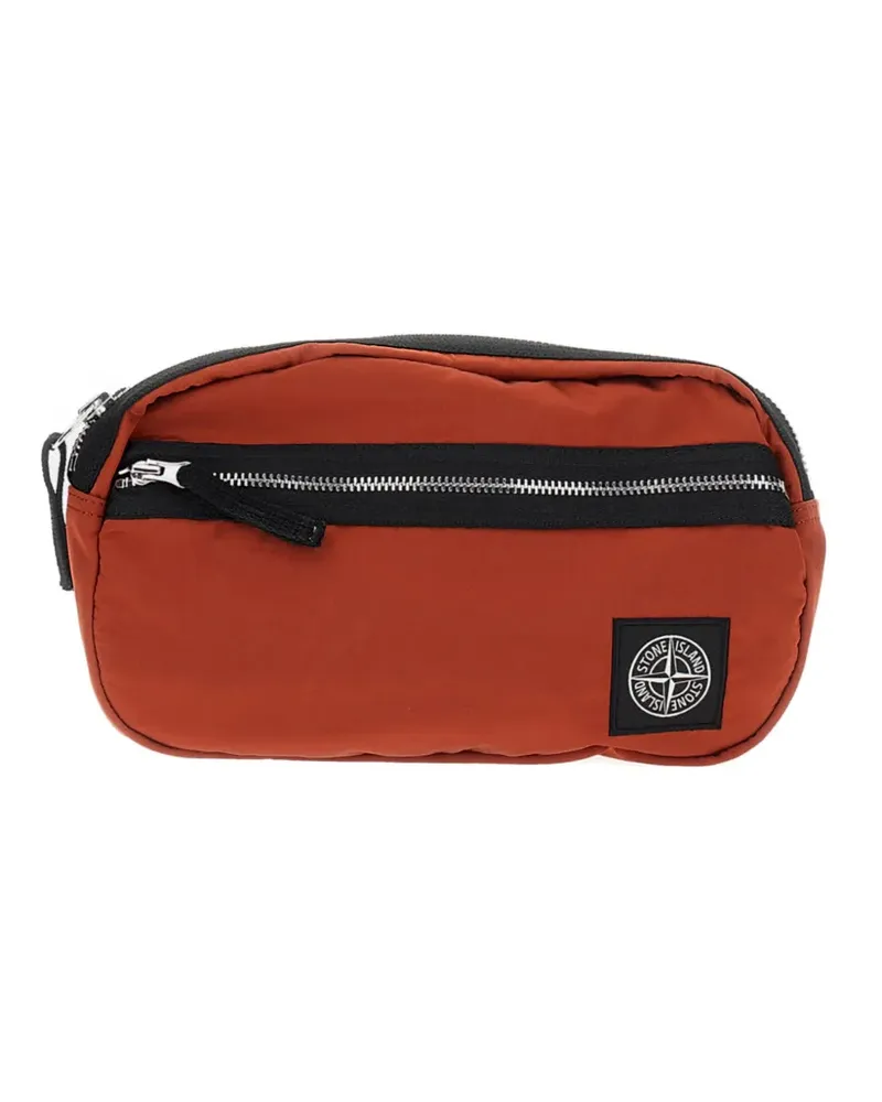 Stone Island Gürteltasche mit Logo-Patch - Orange Orange