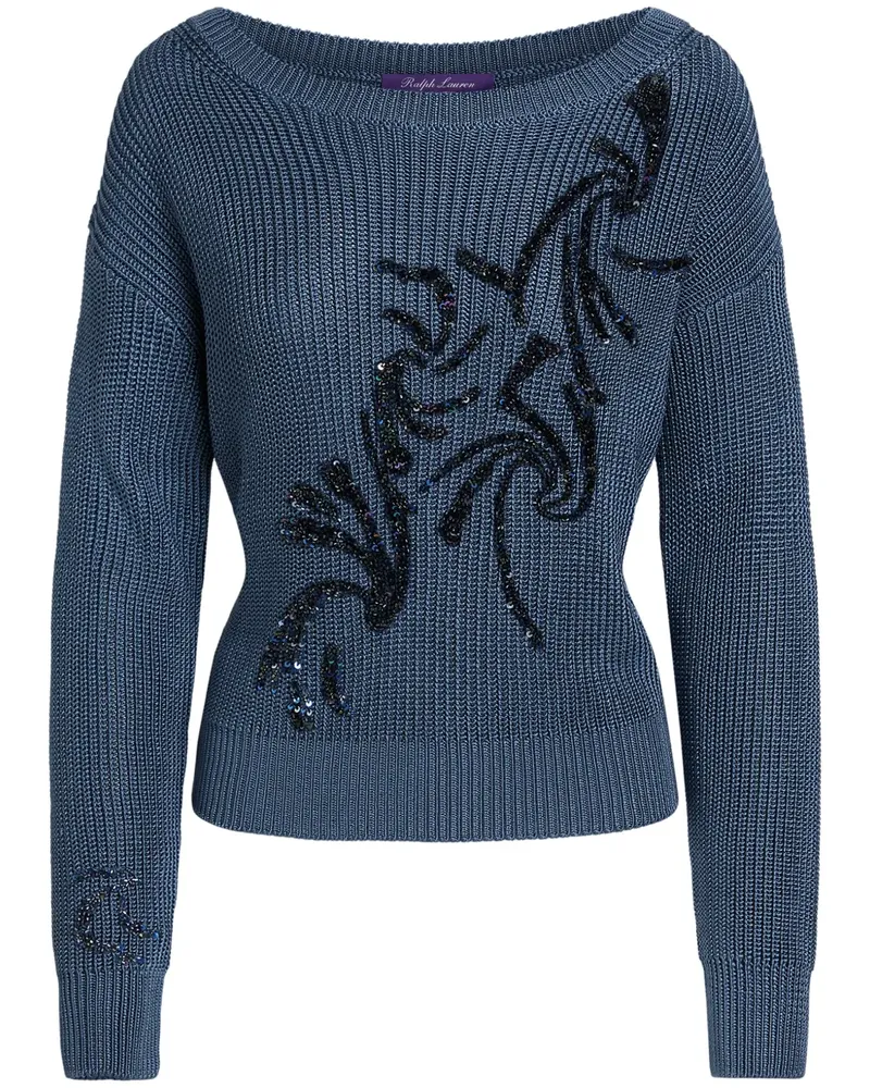 Ralph Lauren Verzierter Pullover - Blau Blau