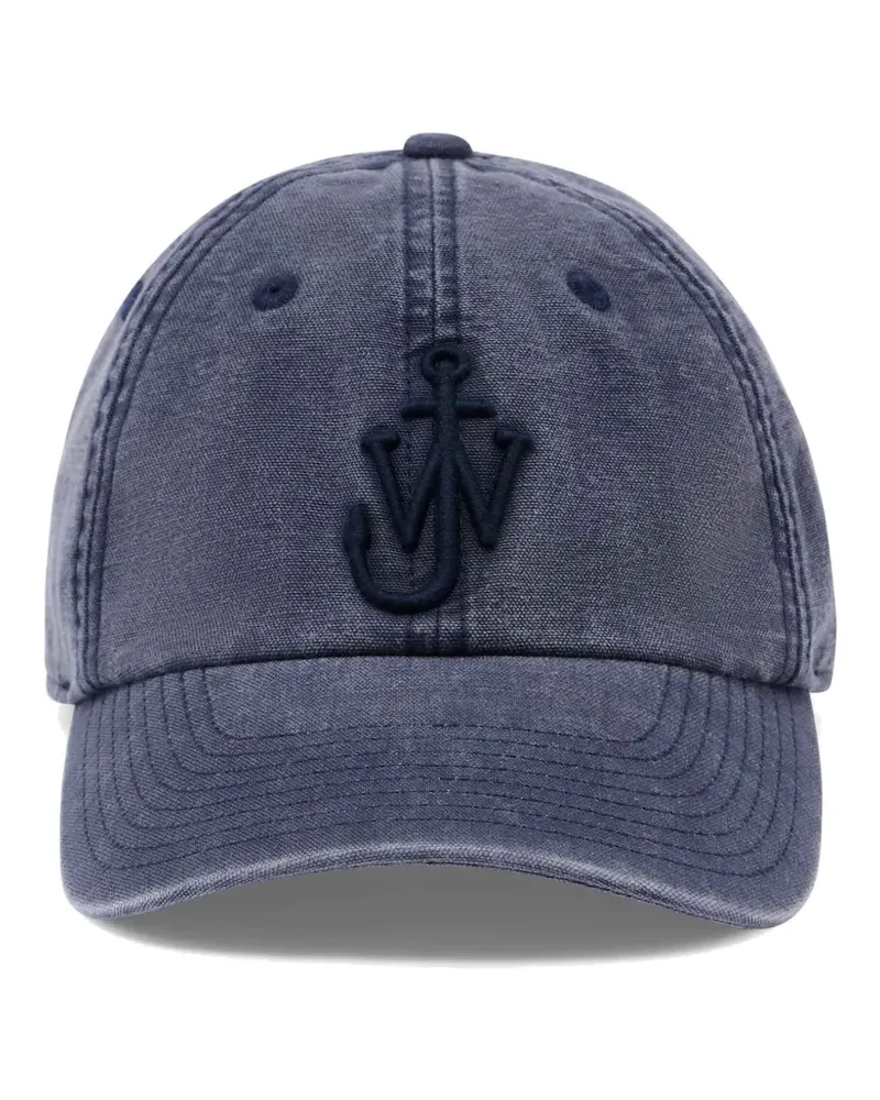 J.W.Anderson Baseballkappe mit Logo-Stickerei - Blau Blau