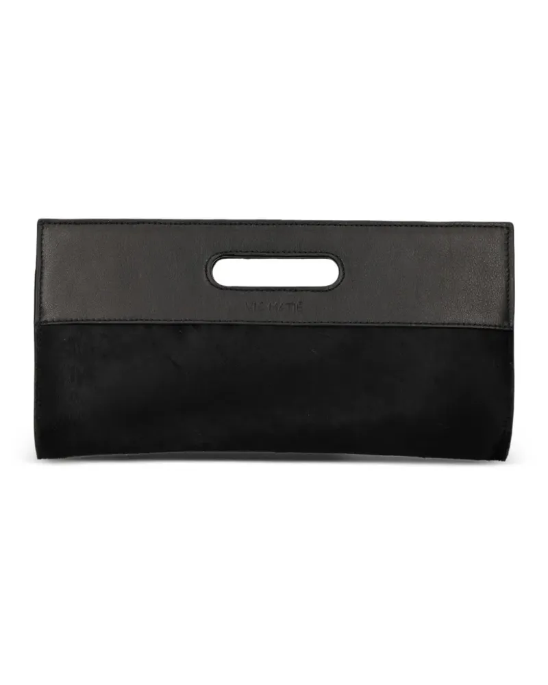 Vic Matié cut-out leather clutch bag - Schwarz Schwarz