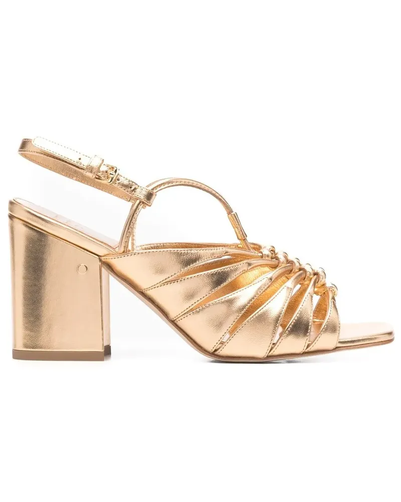Laurence Dacade Sandalen mit Blockabsatz - Gold Gold