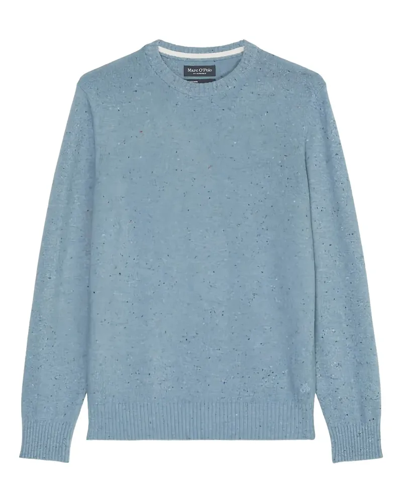 Marc O'Polo Melierter Pullover mit Rundhalsausschnitt - Blau Blau