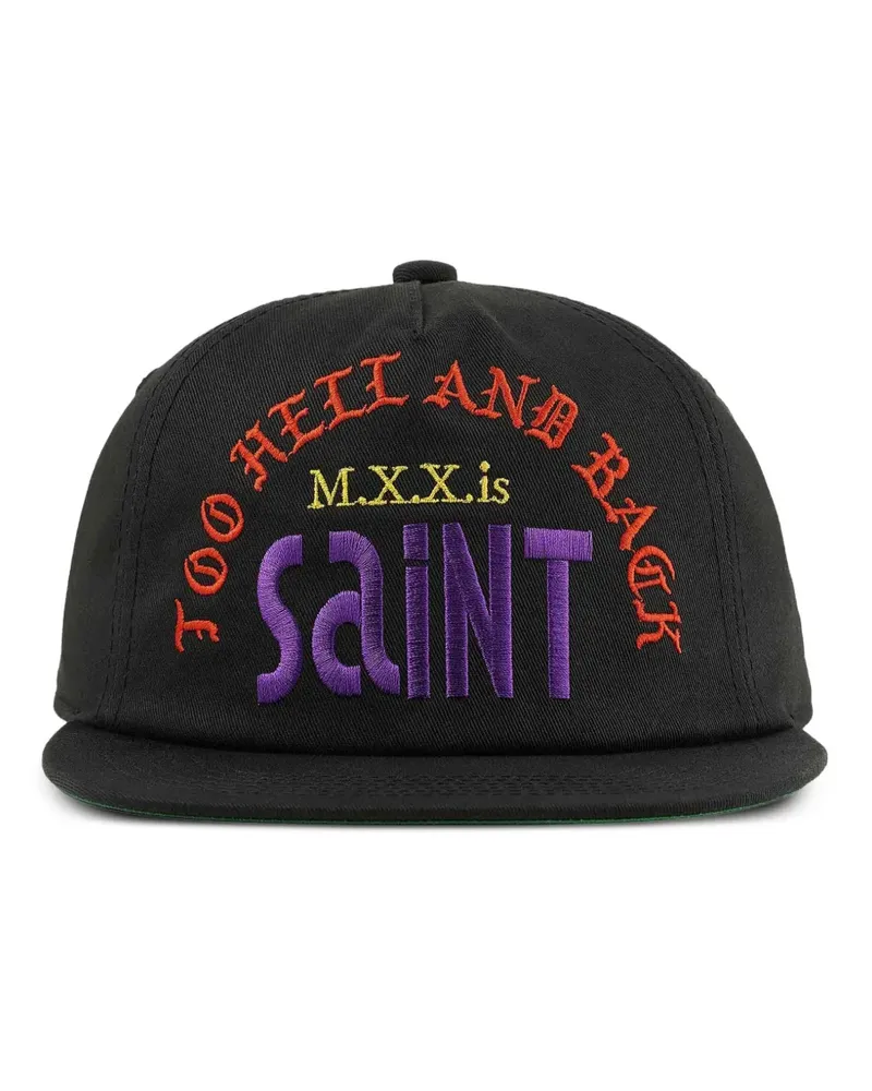 SAINT MXXXXXX Baseballkappe aus Baumwolle - Schwarz Schwarz