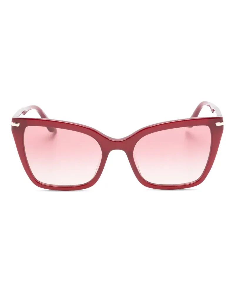Emporio Armani Sonnenbrille mit eckigem Gestell - Rot Rot