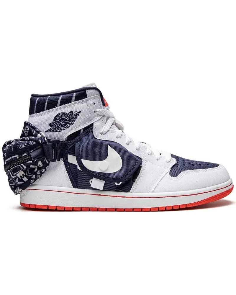 Jordan Air  1 Utility Stash Quai 54 Sneakers - Weiß Weiß