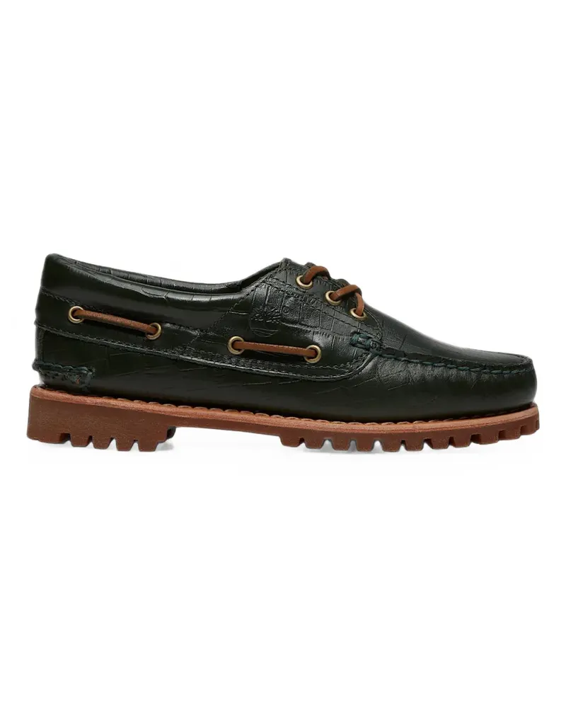 Timberland Authentic croc-effect boat shoes - Grün Grün
