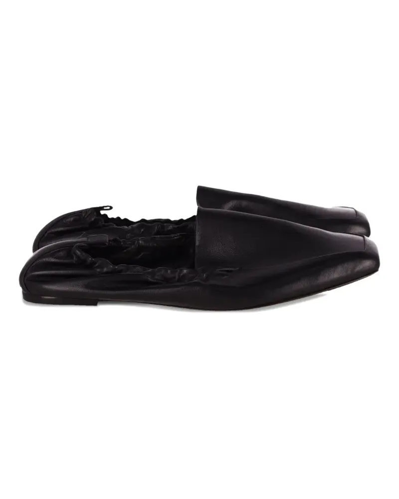 Porte & Paire leather ballet flats - Schwarz Schwarz