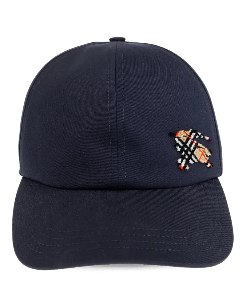 Burberry knight-embroidery baseball cap - Blau Blau