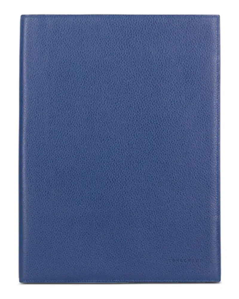 Longchamp Le Foulonné Notizbuchhülle aus Leder - Blau Blau