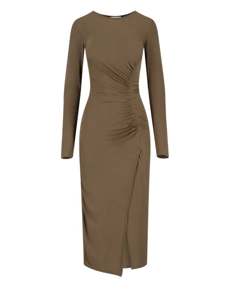 Isabel Marant Midikleid mit Raffungen - Grün Grün