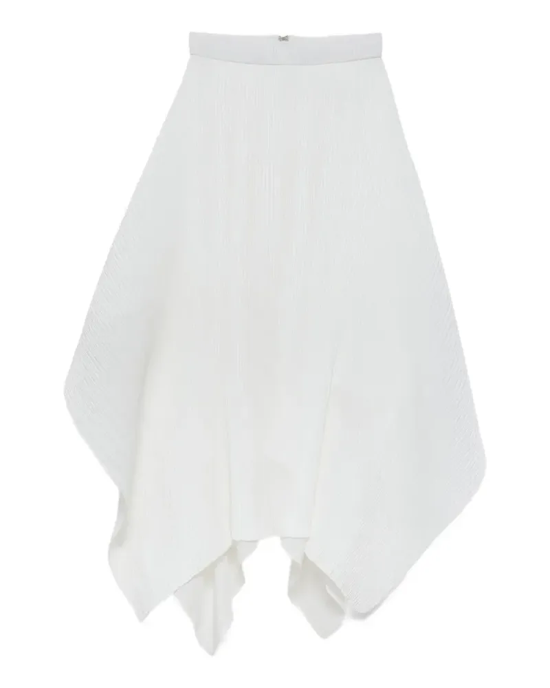 J.W.Anderson asymmetric-hem midi skirt - Weiß Weiß