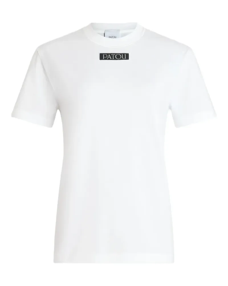 Patou T-Shirt mit Logo-Applikation - Weiß Weiß