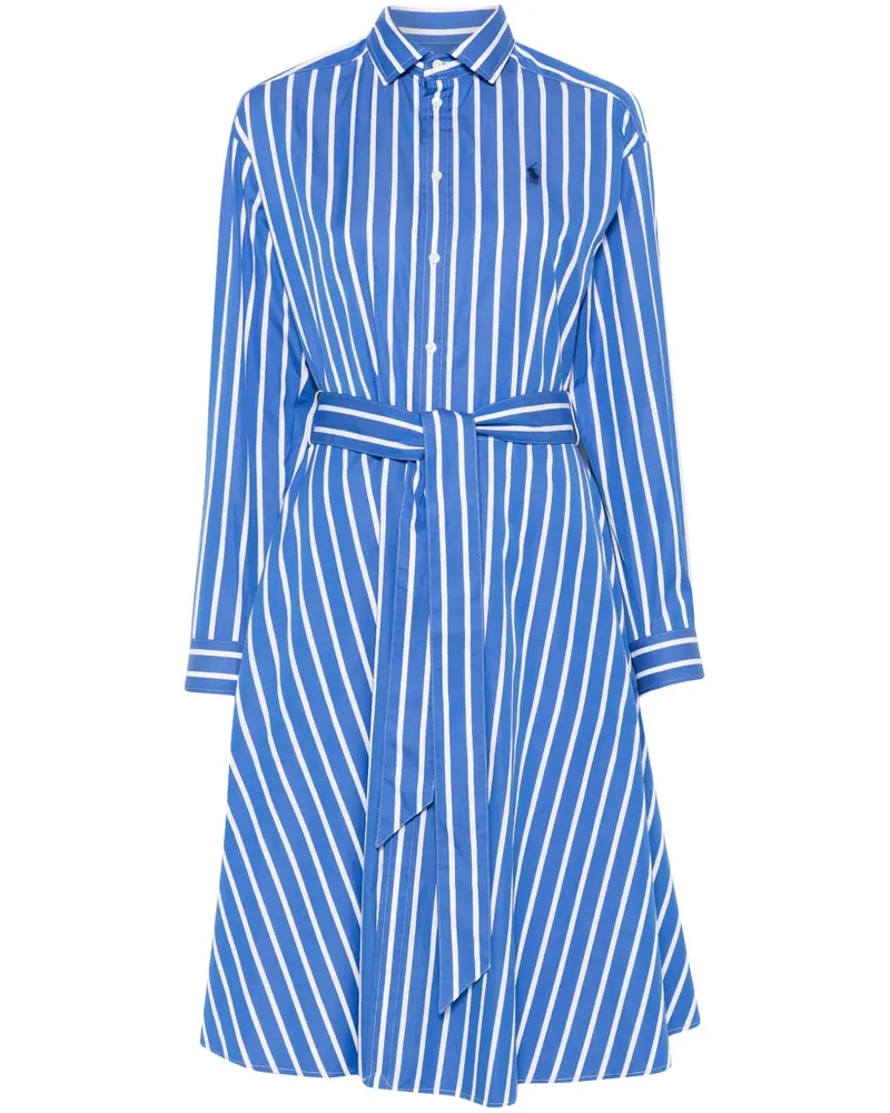 Ralph Lauren Gestreiftes Midikleid - Blau Blau
