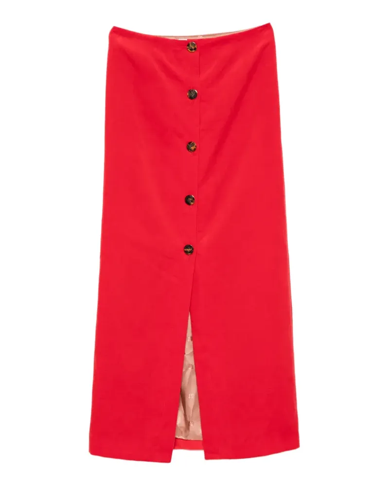 Blazé Milano button-front maxi skirt - Rot Rot
