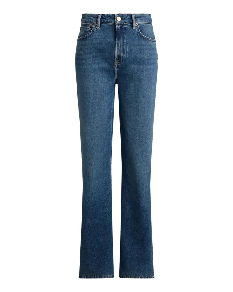 Ralph Lauren Straight-Leg-Jeans mit hohem Bund - Blau Blau