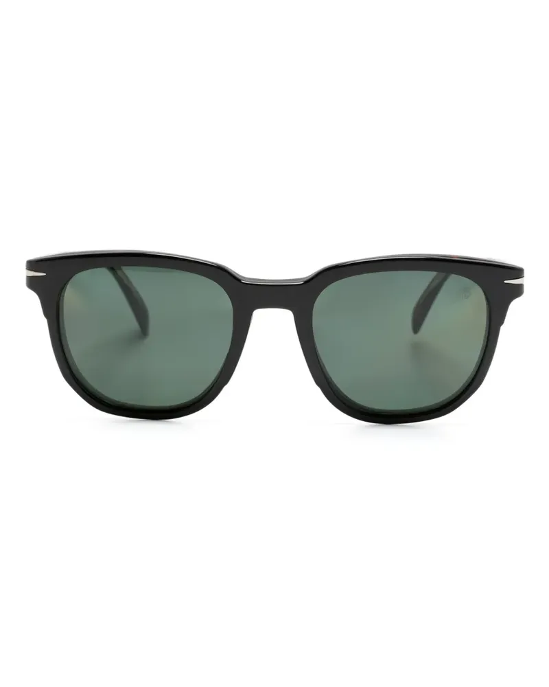 EYEWEAR by DAVID BECKHAM Eckige Sonnenbrille in Schildpattoptik - Braun Braun