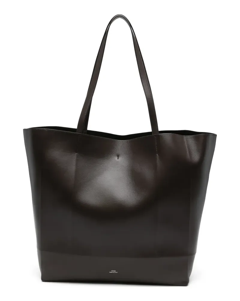 Totême roam leather tote - Braun Braun